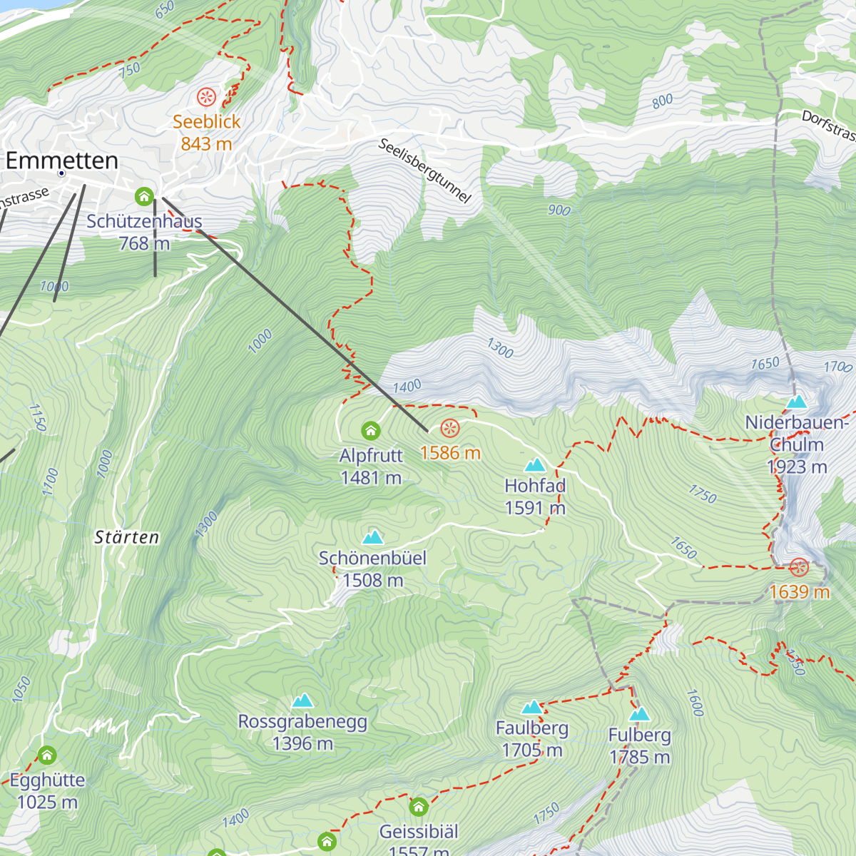 Berggasthaus Niederbauen map