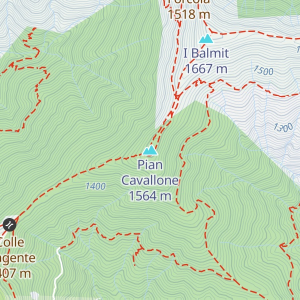 Map of Pian Cavallone