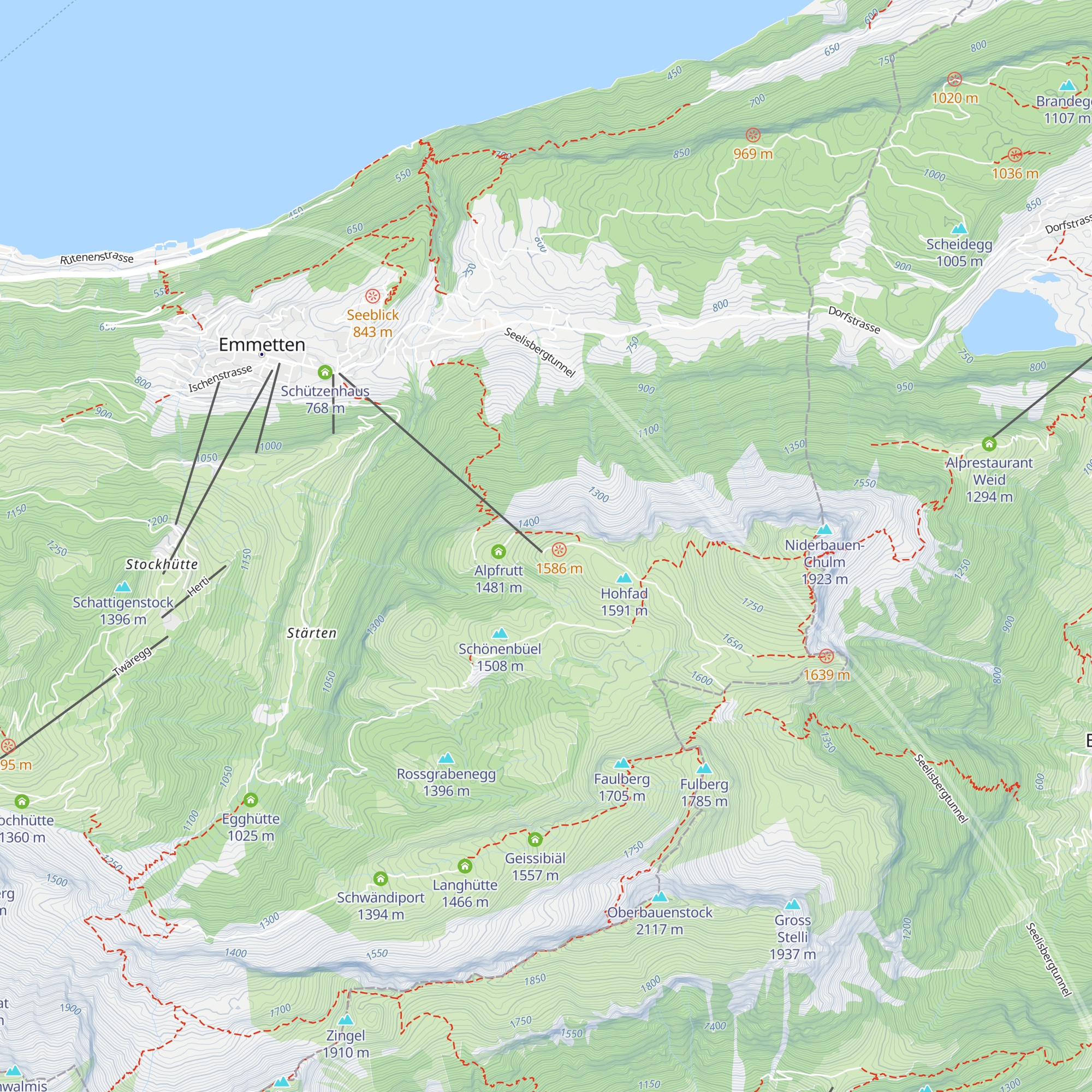 Berghaus Niederbauen map