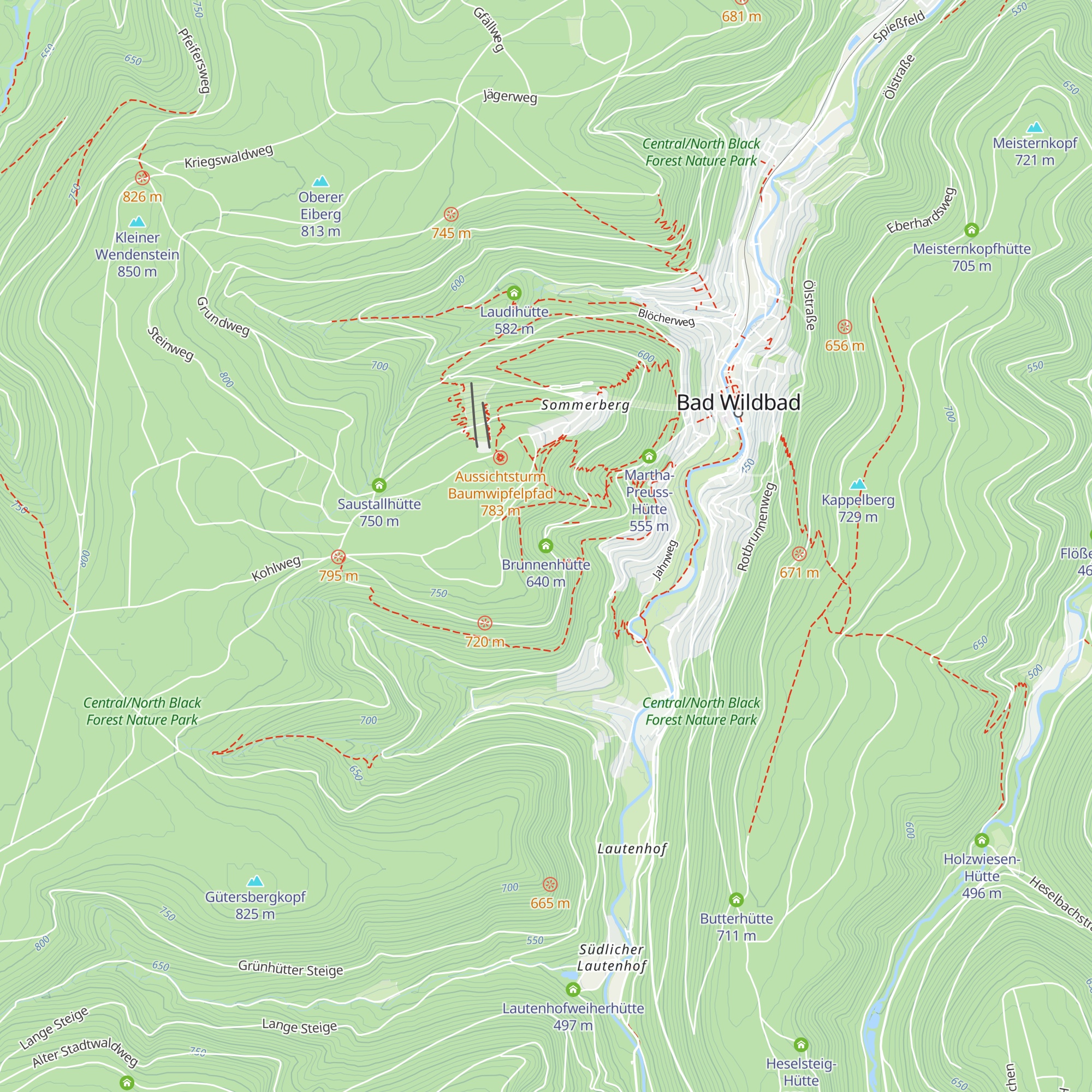 Brunnenhütte map