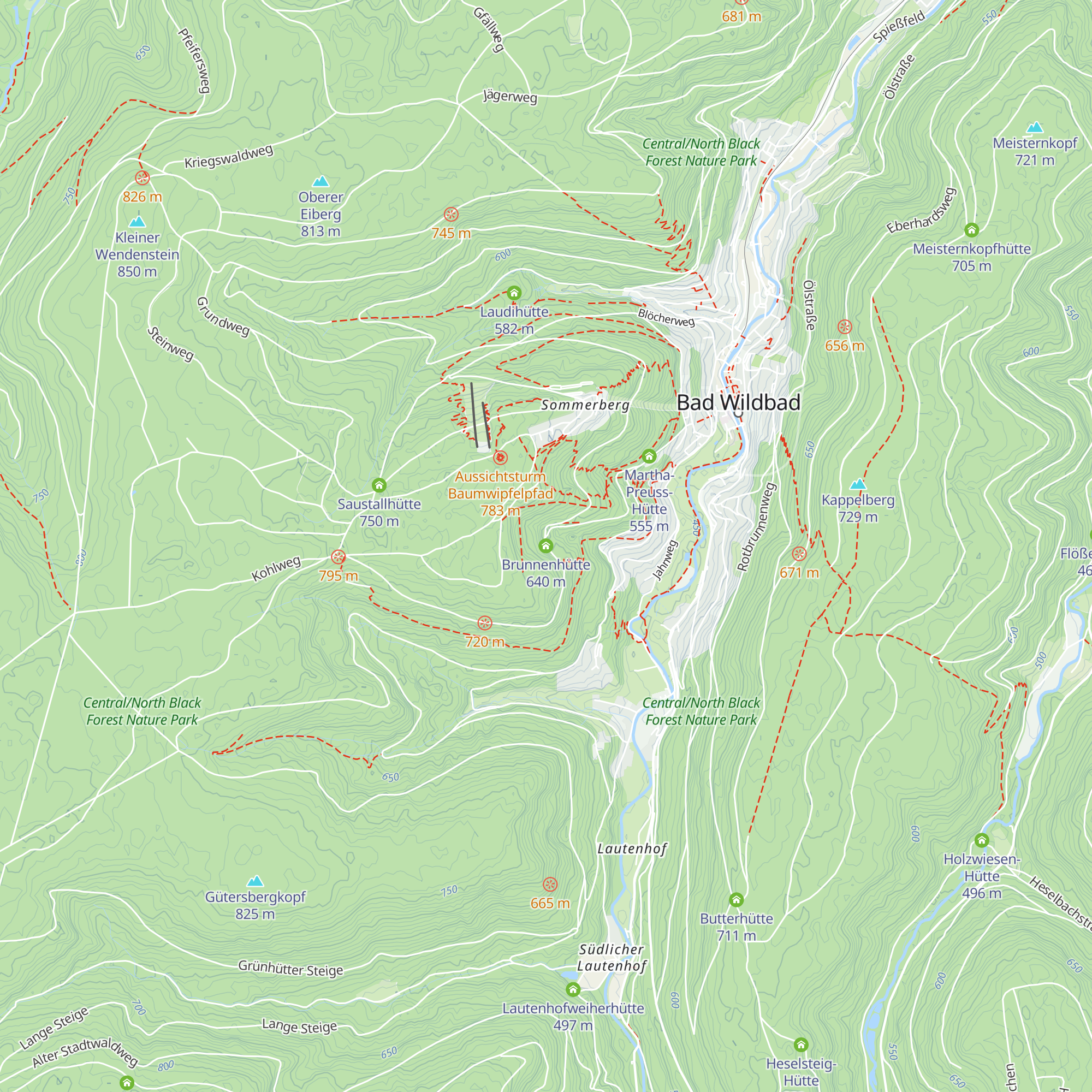 Brunnenhütte map