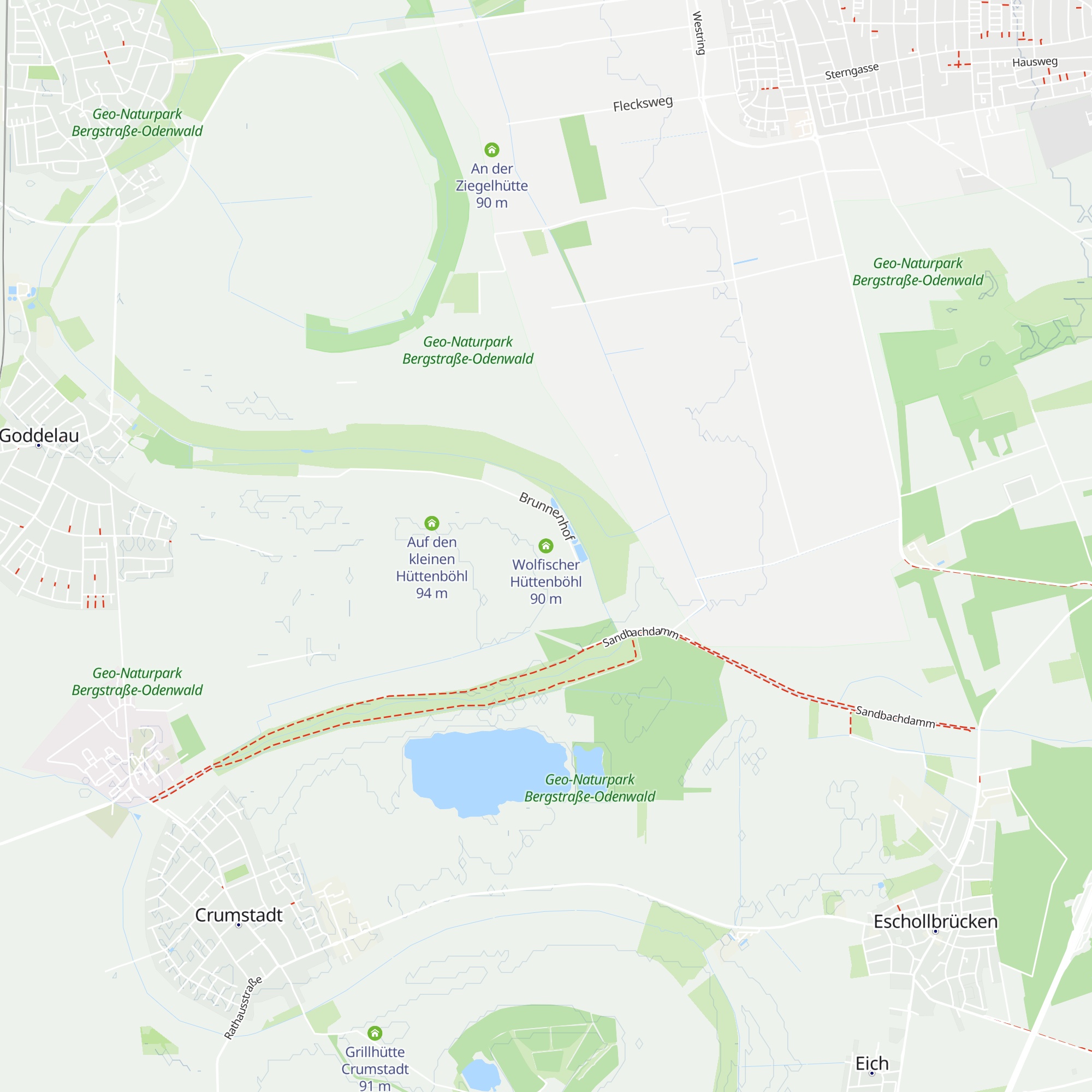 Wolfischer Hüttenböhl map