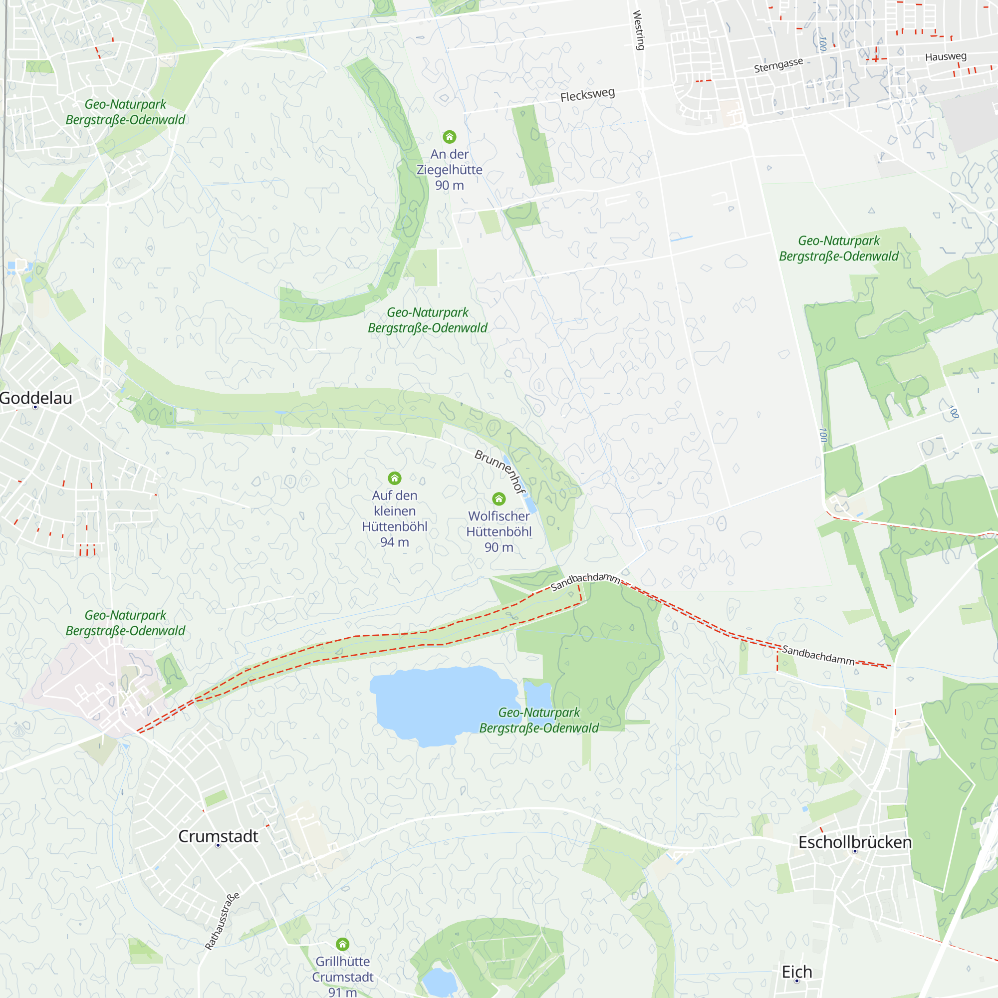 Wolfischer Hüttenböhl map