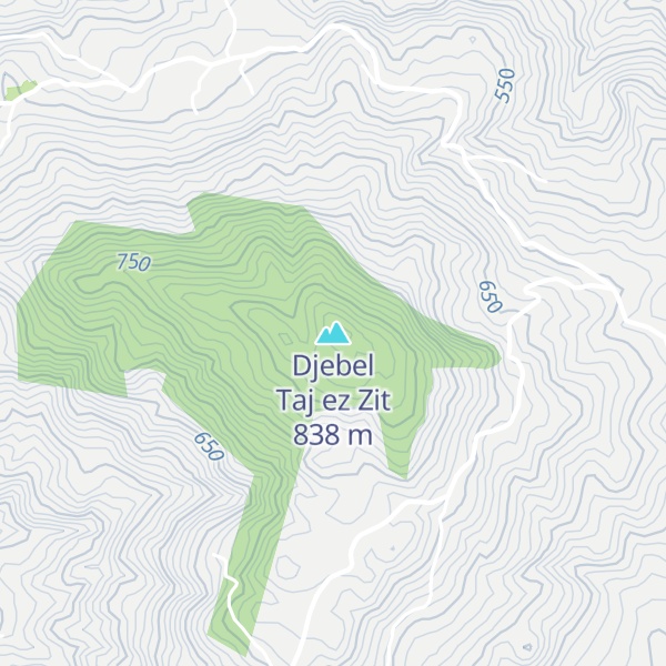 Map of Djebel Taj ez Zit