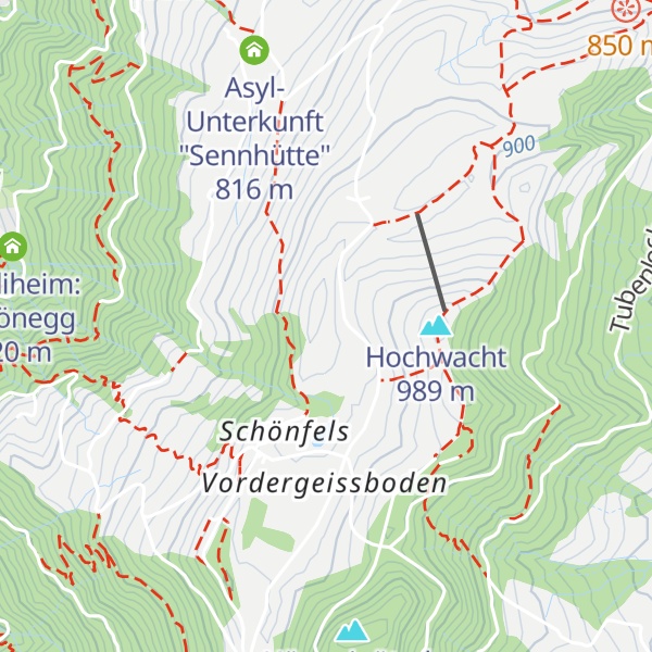 Map of Golperen Zugerberg