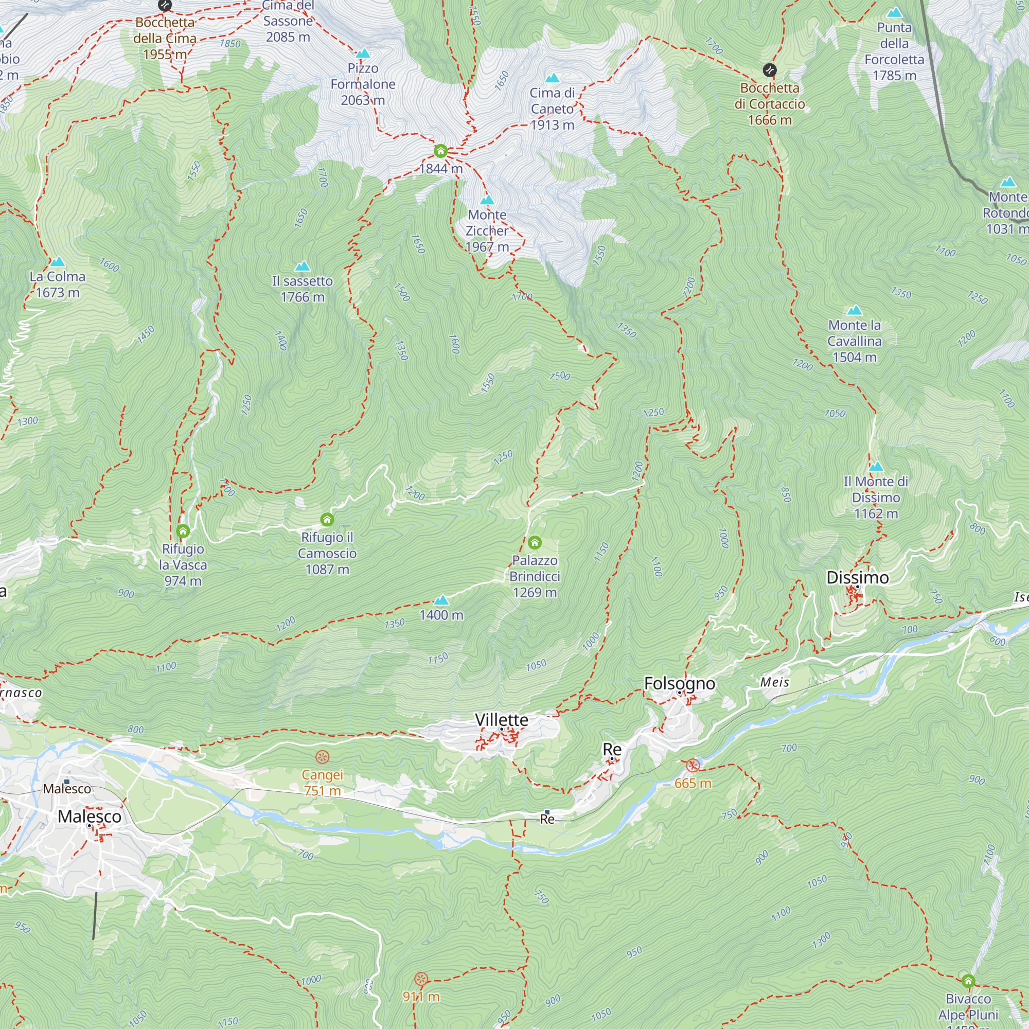 Rifugio Blitz map