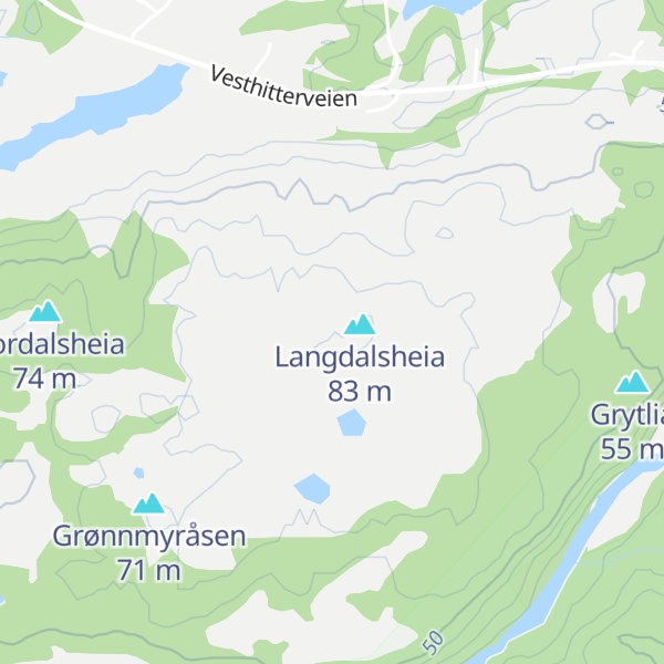 Map of Vester Grytheia