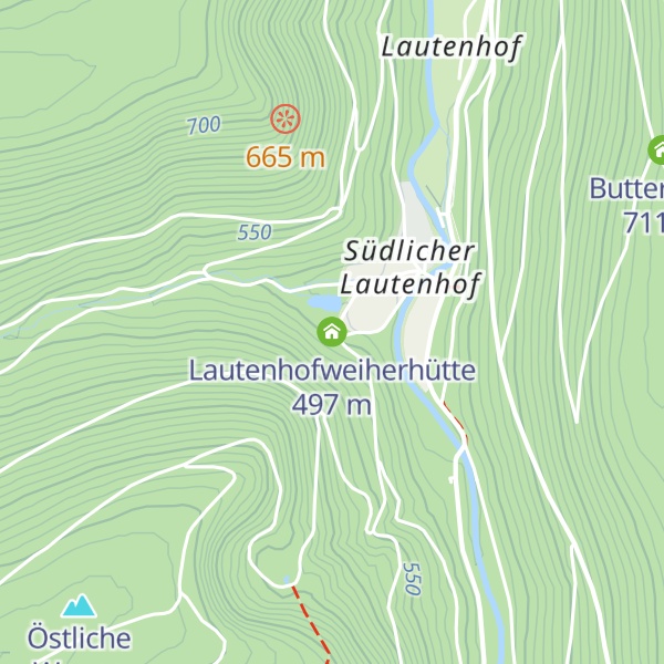 Map of Lautenhofweiherhütte