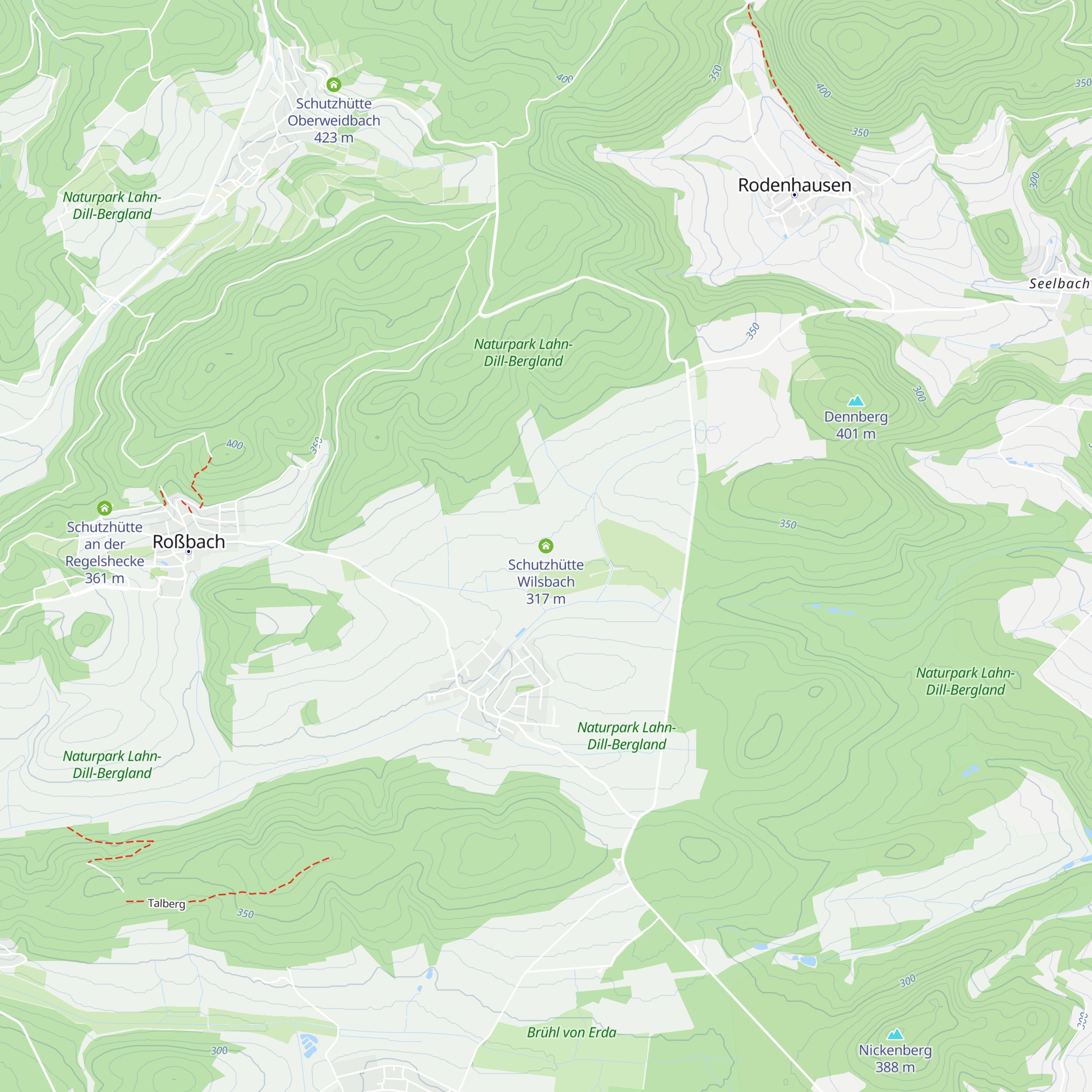 Schutzhütte Wilsbach map