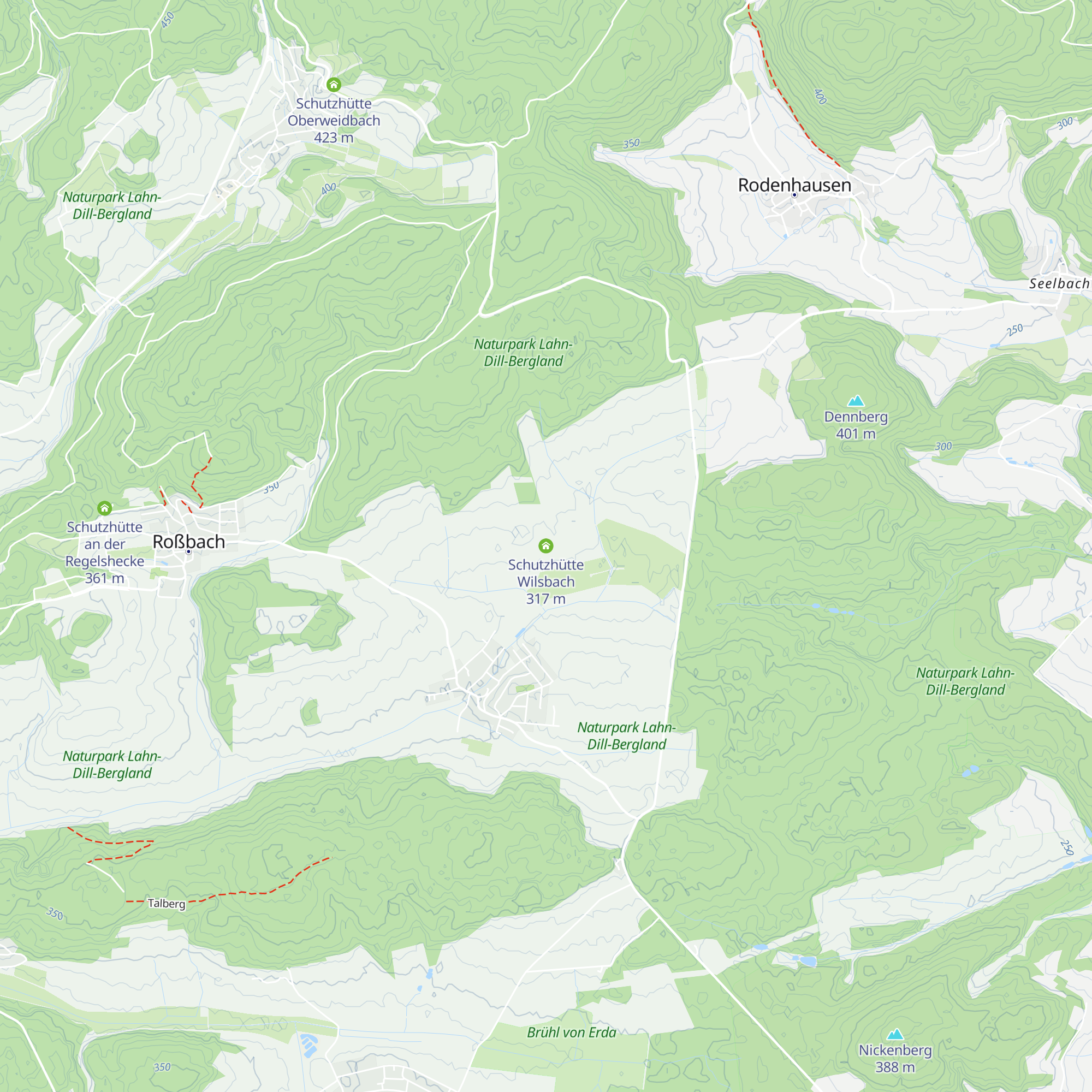 Schutzhütte Wilsbach map