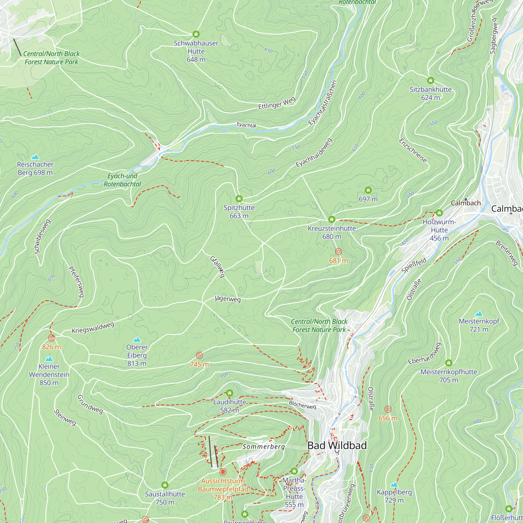 Pflanzgarten-Hütte map
