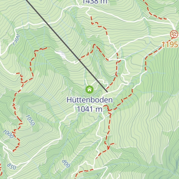 Map of Hüttenboden