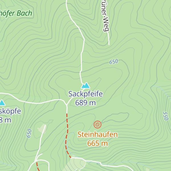 Map of Sackpfeife