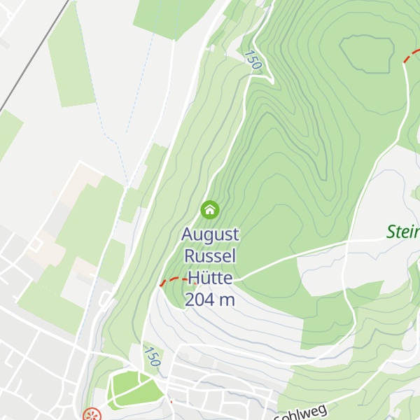Map of August Russel Hütte