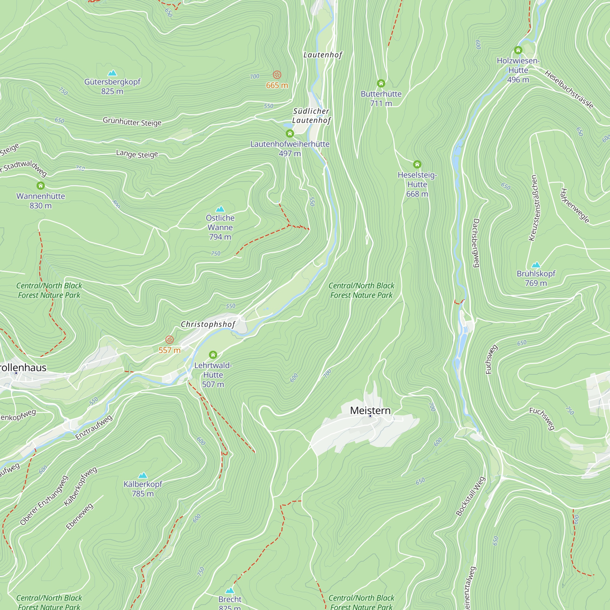 Lehenhardshütte map