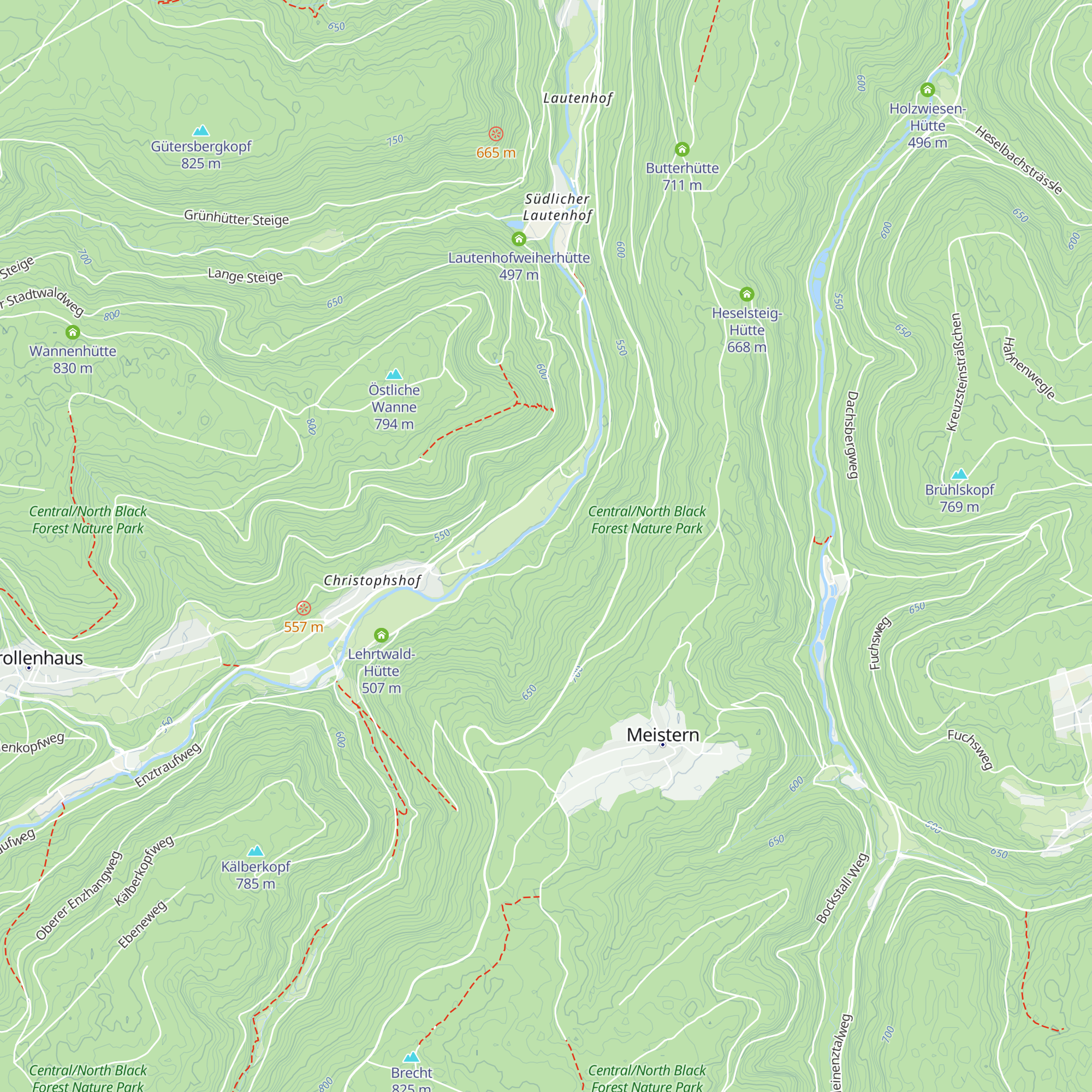 Lehenhardshütte map