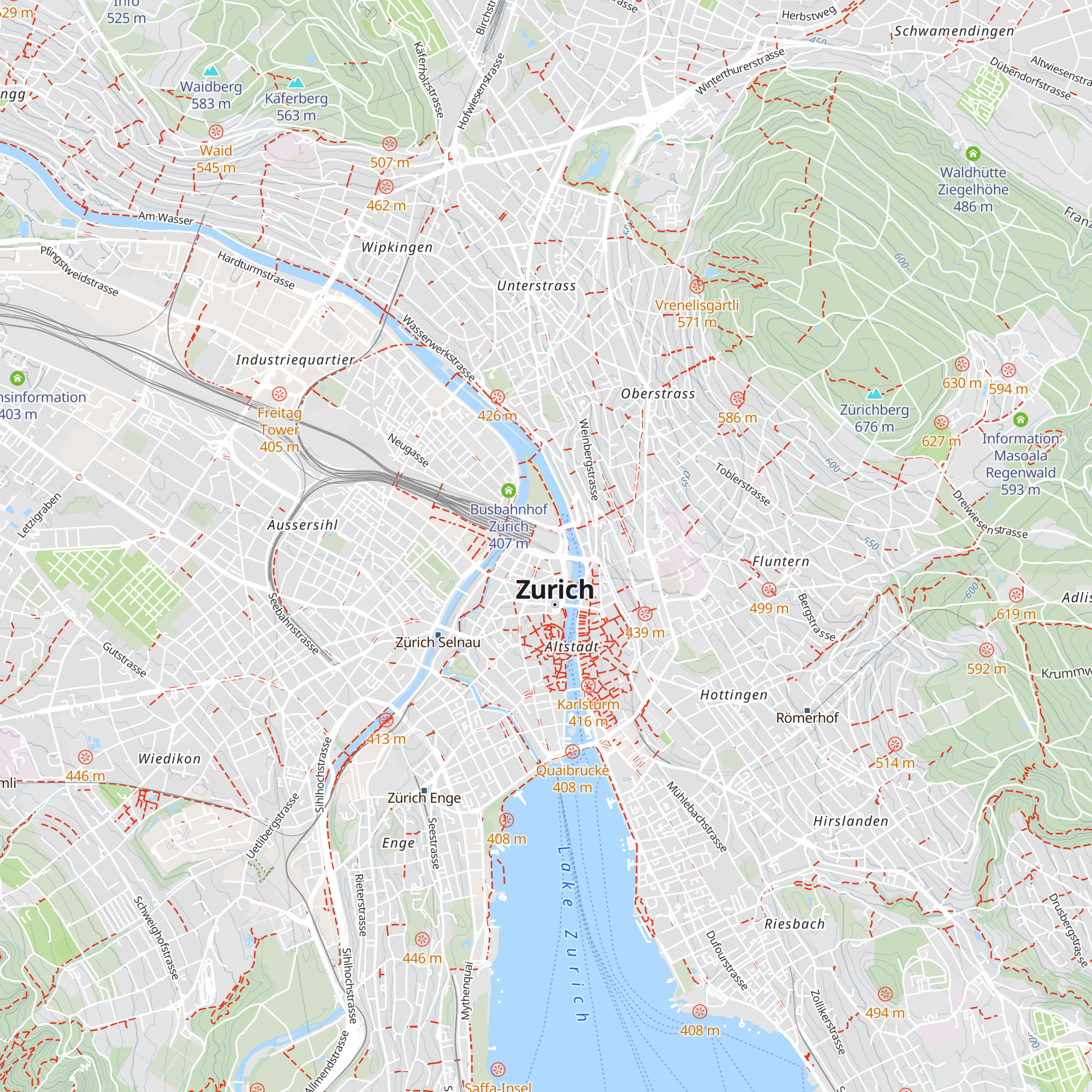 SBB Reisezentrum map
