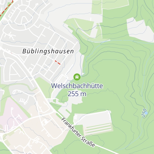 Map of Welschbachhütte