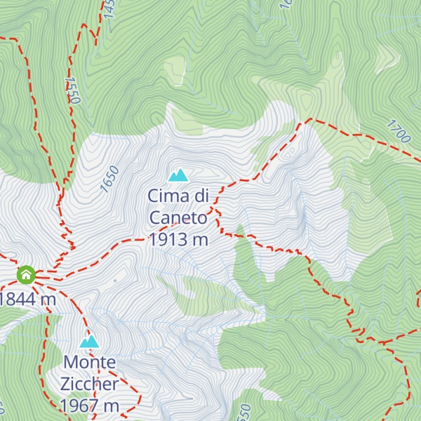 Map of Bivacco baita Alpe Caneto