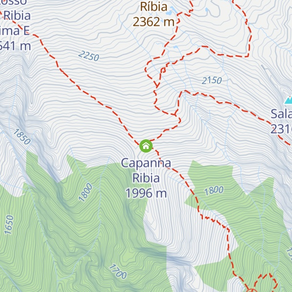 Map of Capanna Ribia