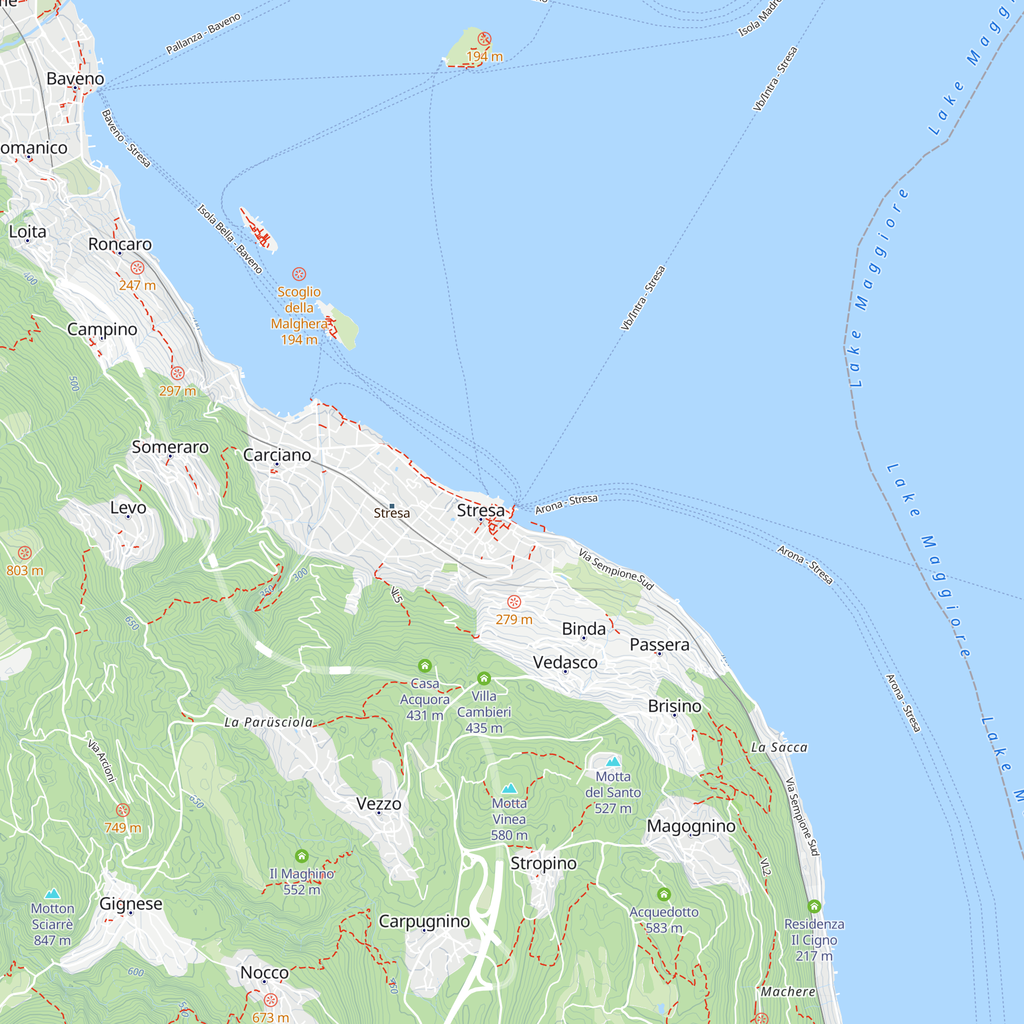 Citta' di Stresa Ufficio Informazioni Turistiche map