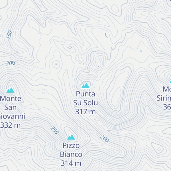 Map of Punta Su Solu