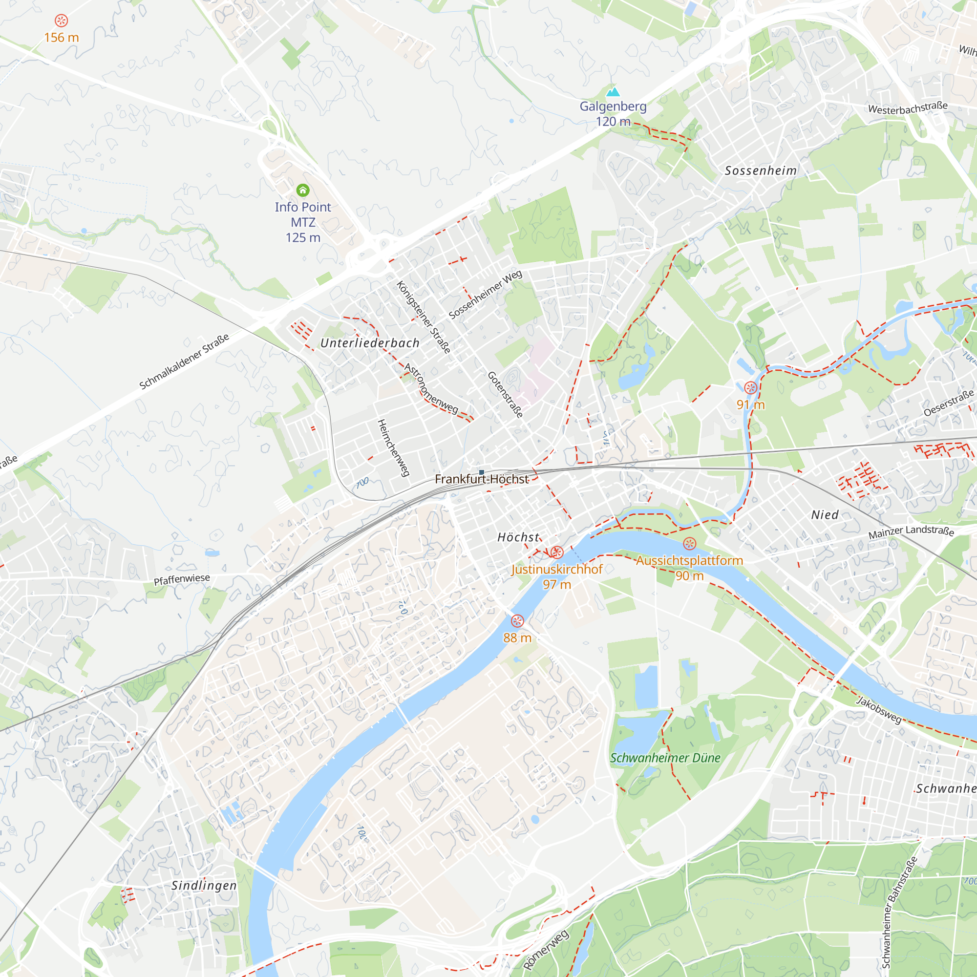 RMV Mobilitätsinfo map