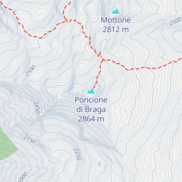Map of Poncione di Braga
