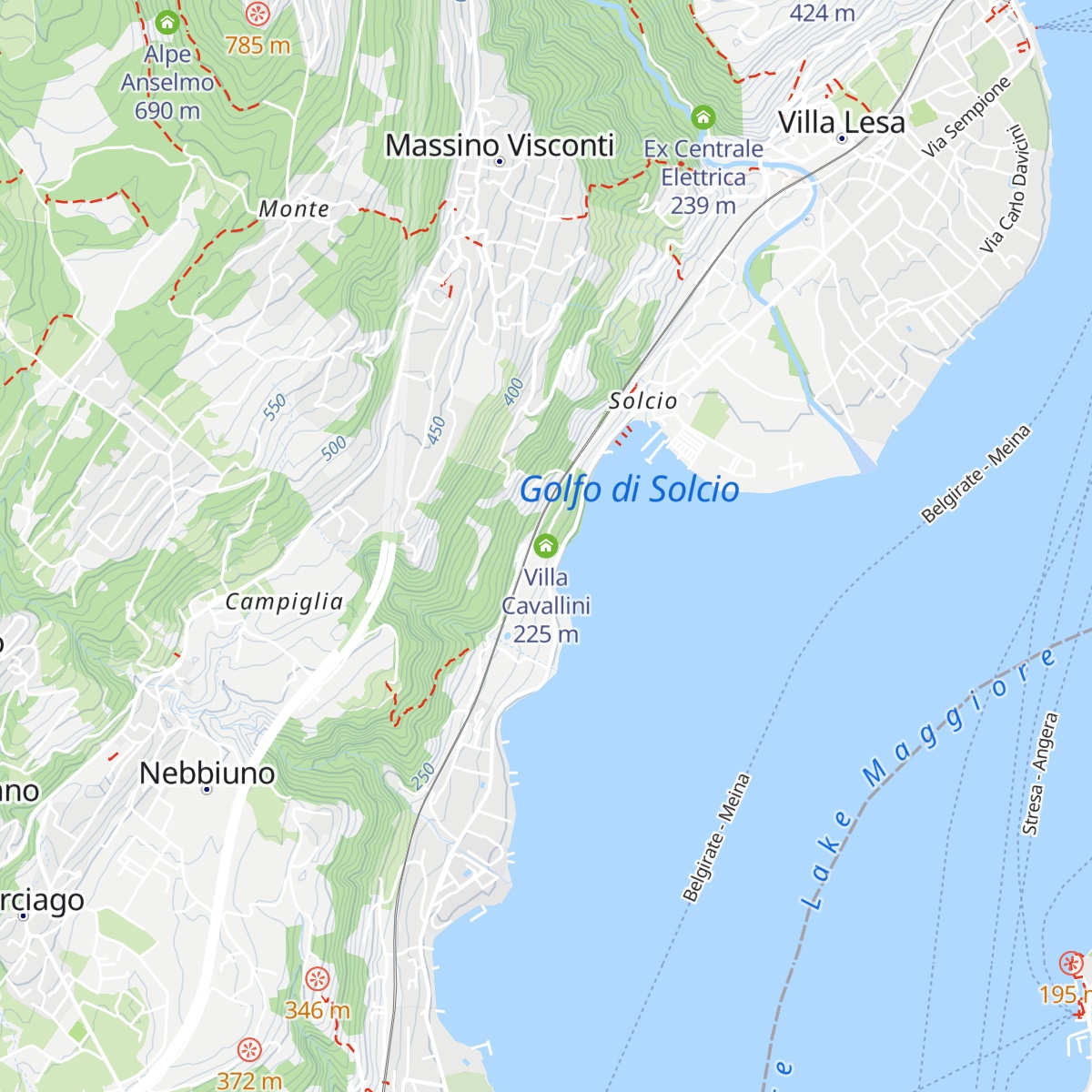 Villa Cavallini map