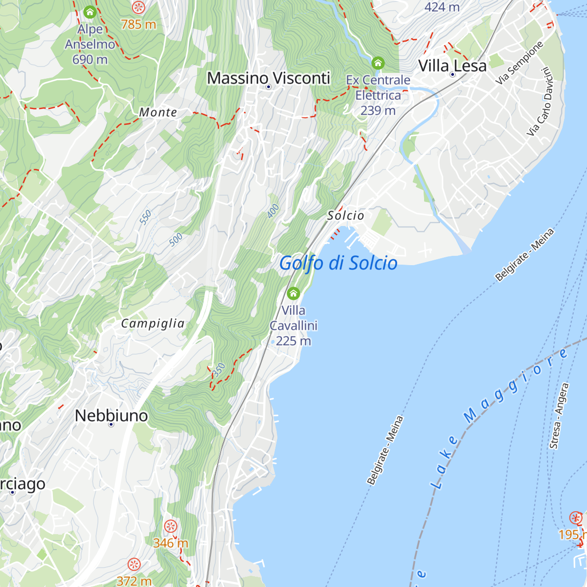 Villa Cavallini map