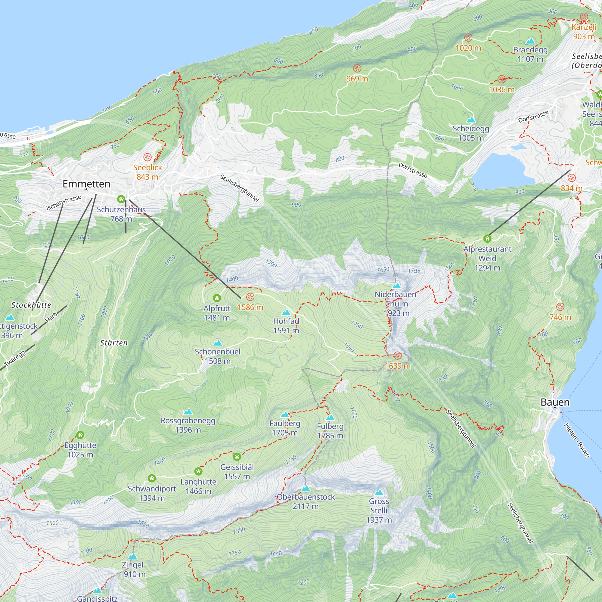 Alp Tritt map