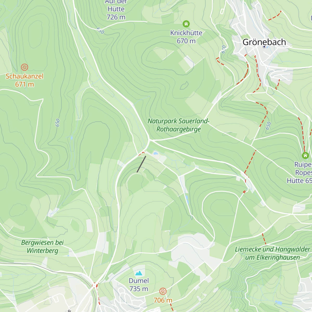 Ruhrquellenhütte map
