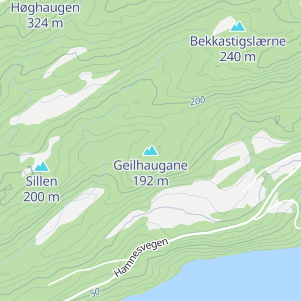 Map of Geilhaugane