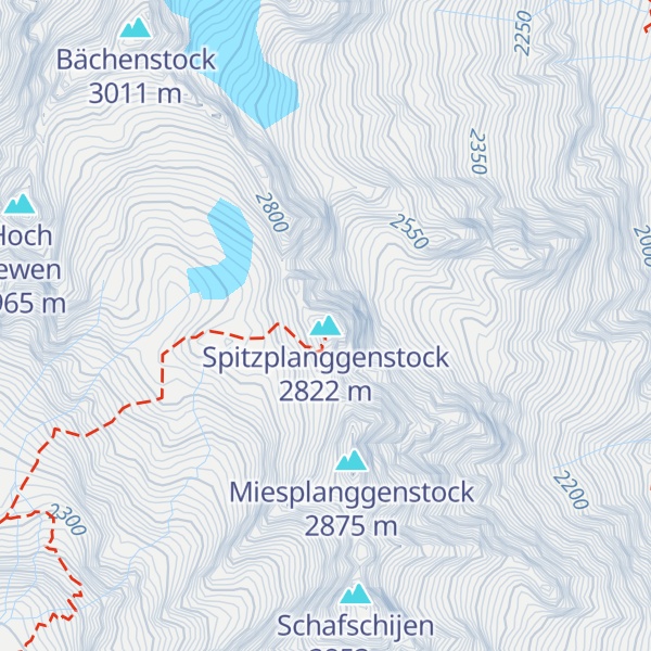 Map of Spitzplanggenstock