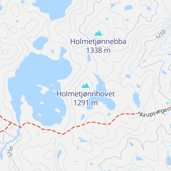 Map of Holmetjønnhovet