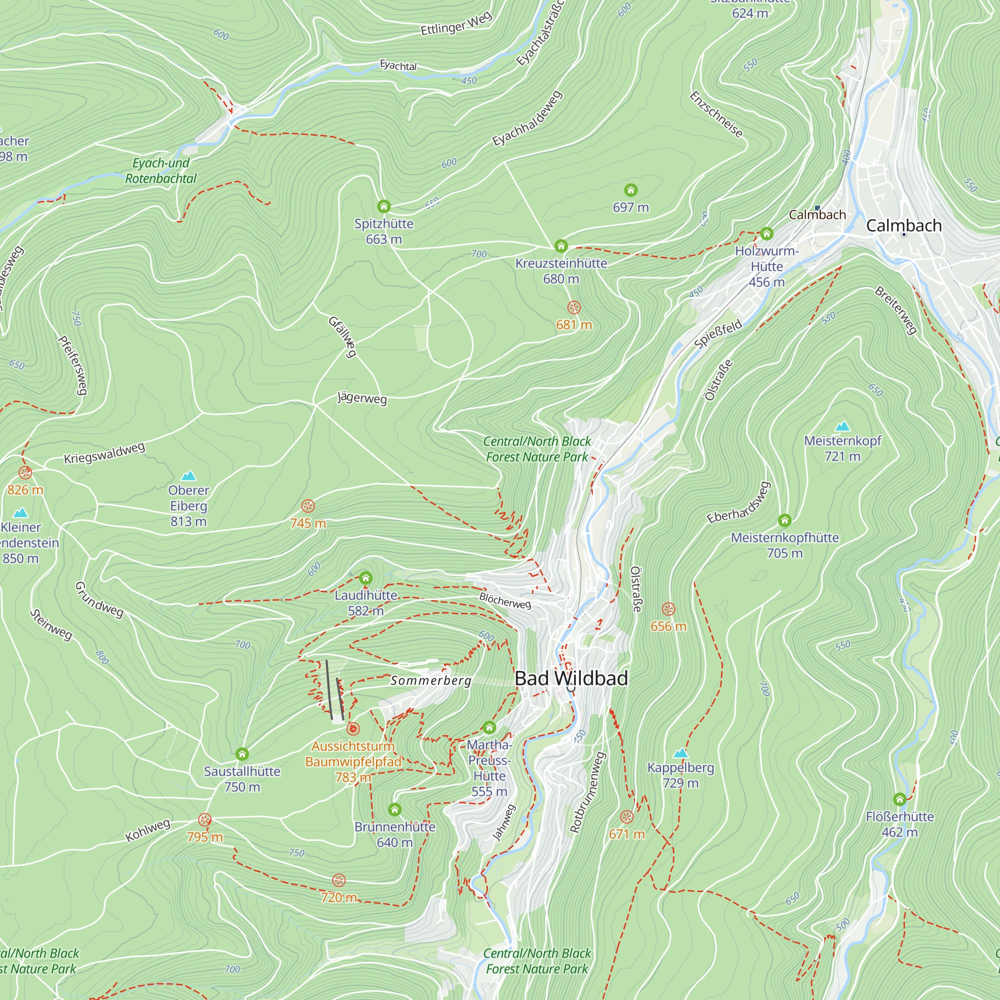 Wetterfahnen-Hütte map