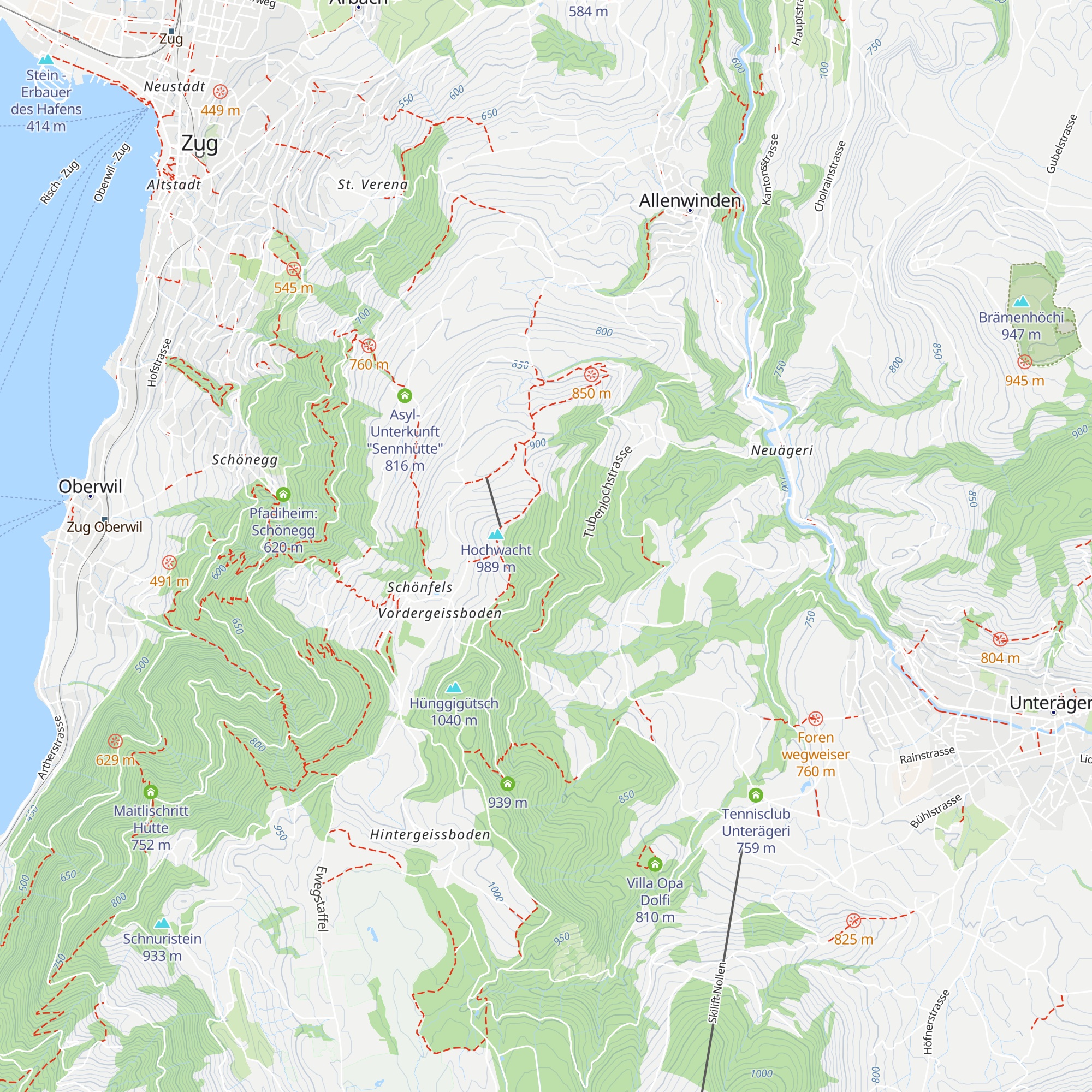 St. Hubertus Hütte map