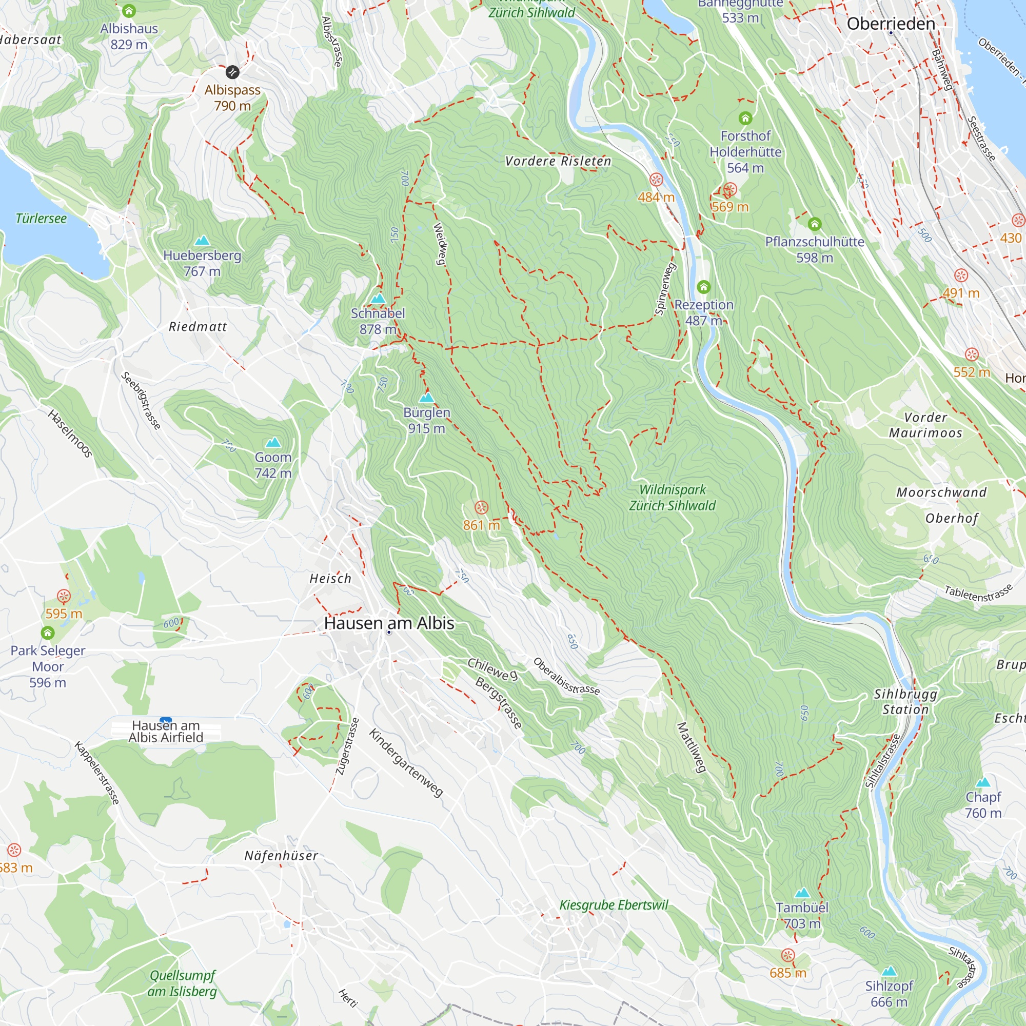 Bergrestaurant Albishorn map