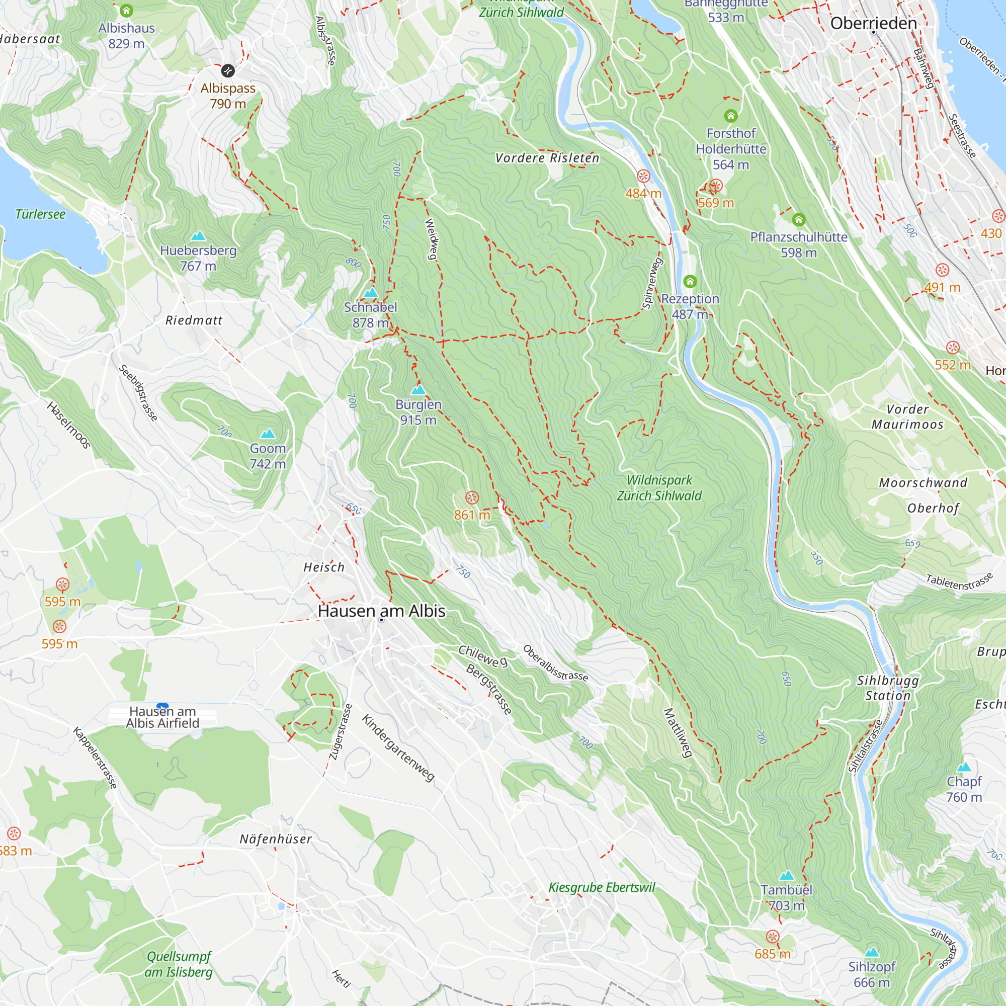 Bergrestaurant Albishorn map