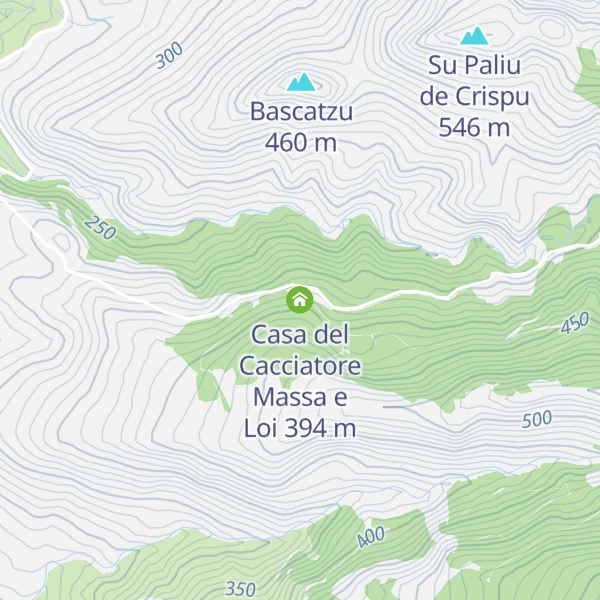 Map of Casa del Cacciatore Massa e Loi