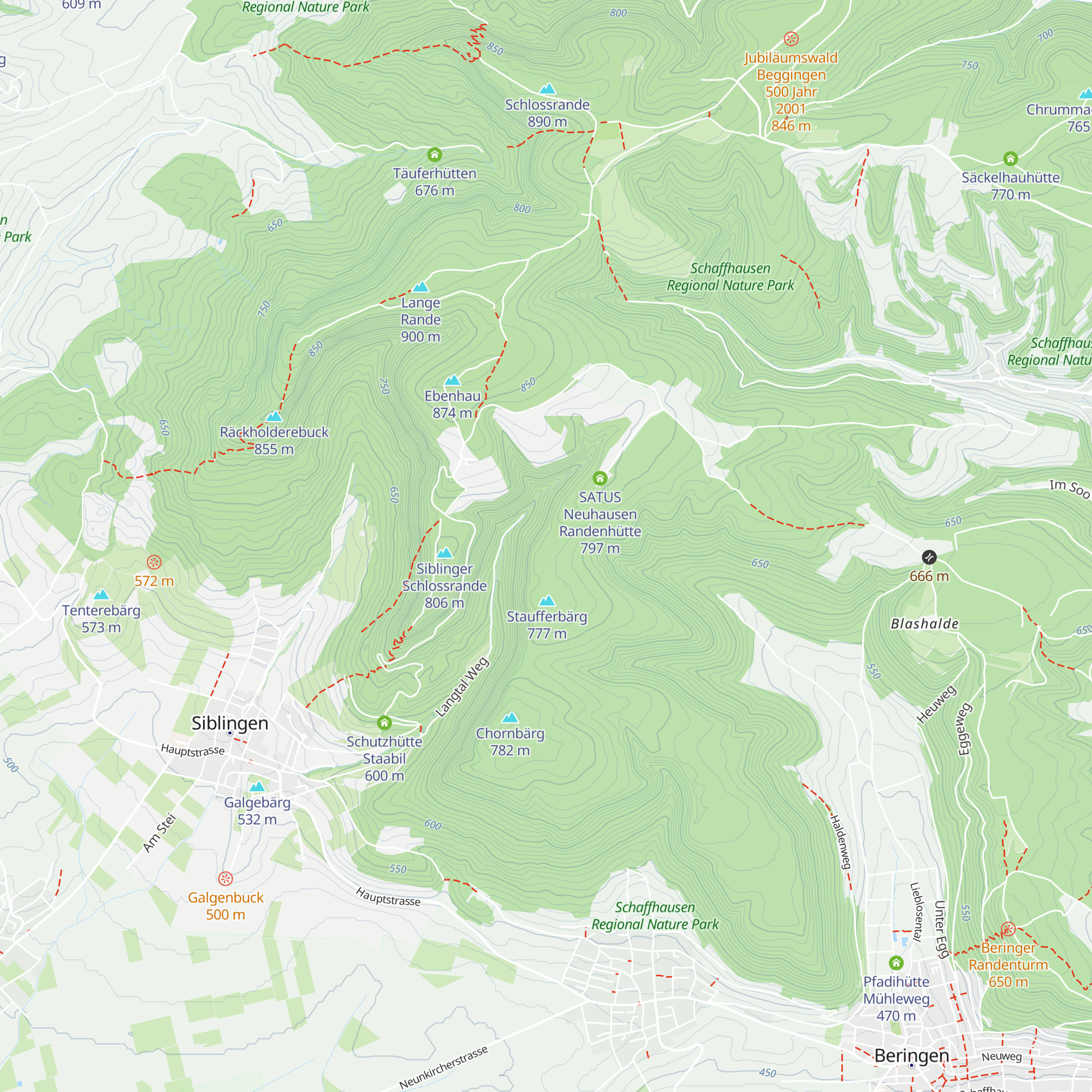Chornberghütte Pfader Neuhausen map