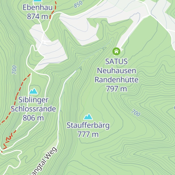 Map of Chornberghütte Pfader Neuhausen