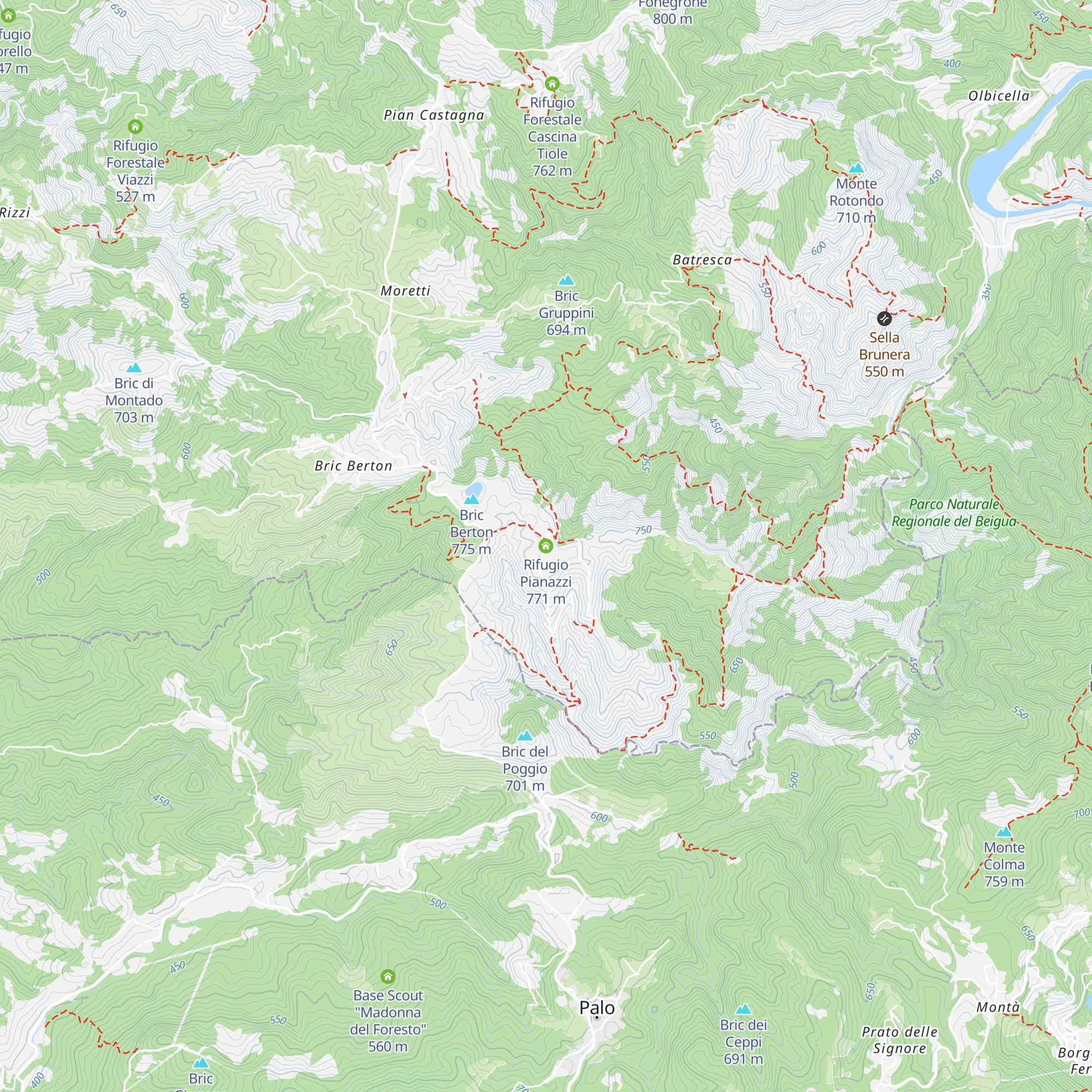 Rifugio Pianazzi map