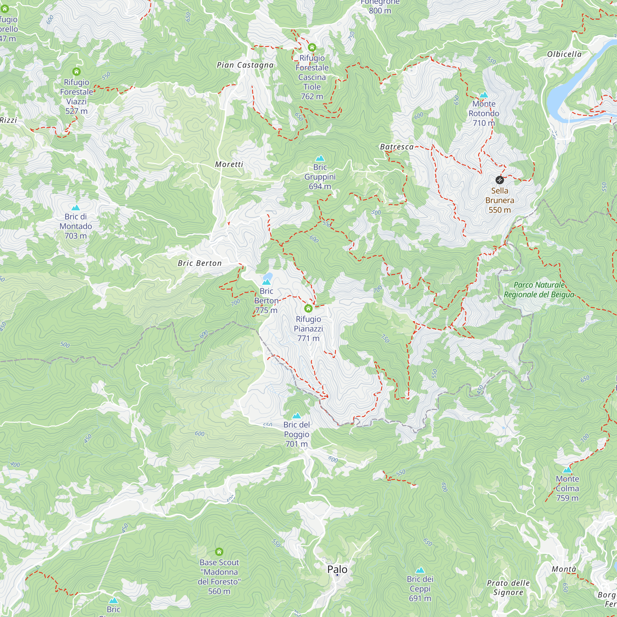 Rifugio Pianazzi map