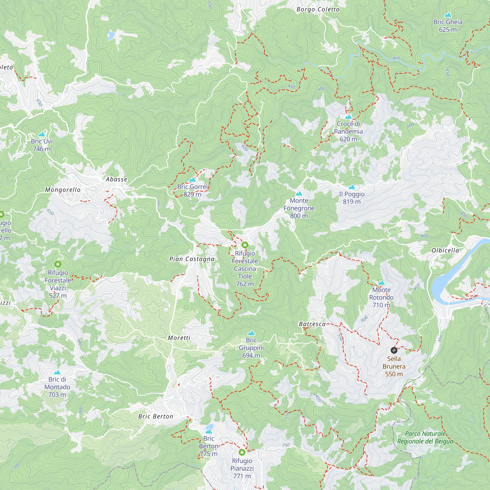 Rifugio Forestale Cascina Tiole map