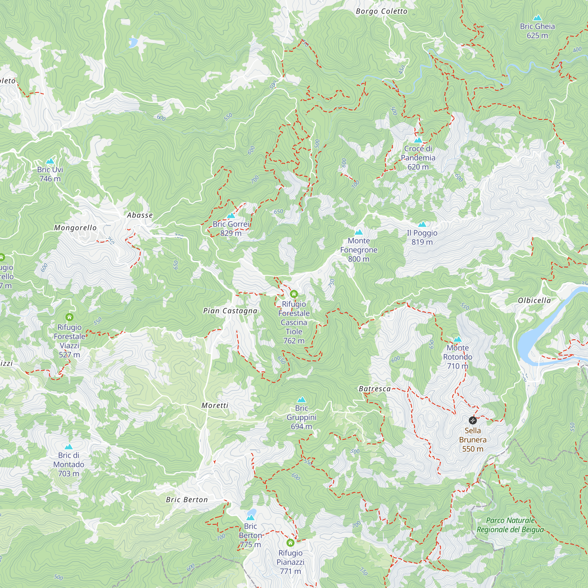 Rifugio Forestale Cascina Tiole map