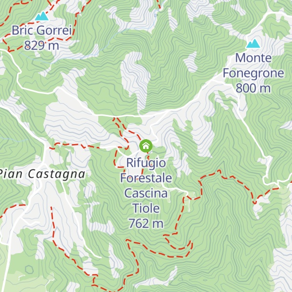 Map of Rifugio Forestale Cascina Tiole