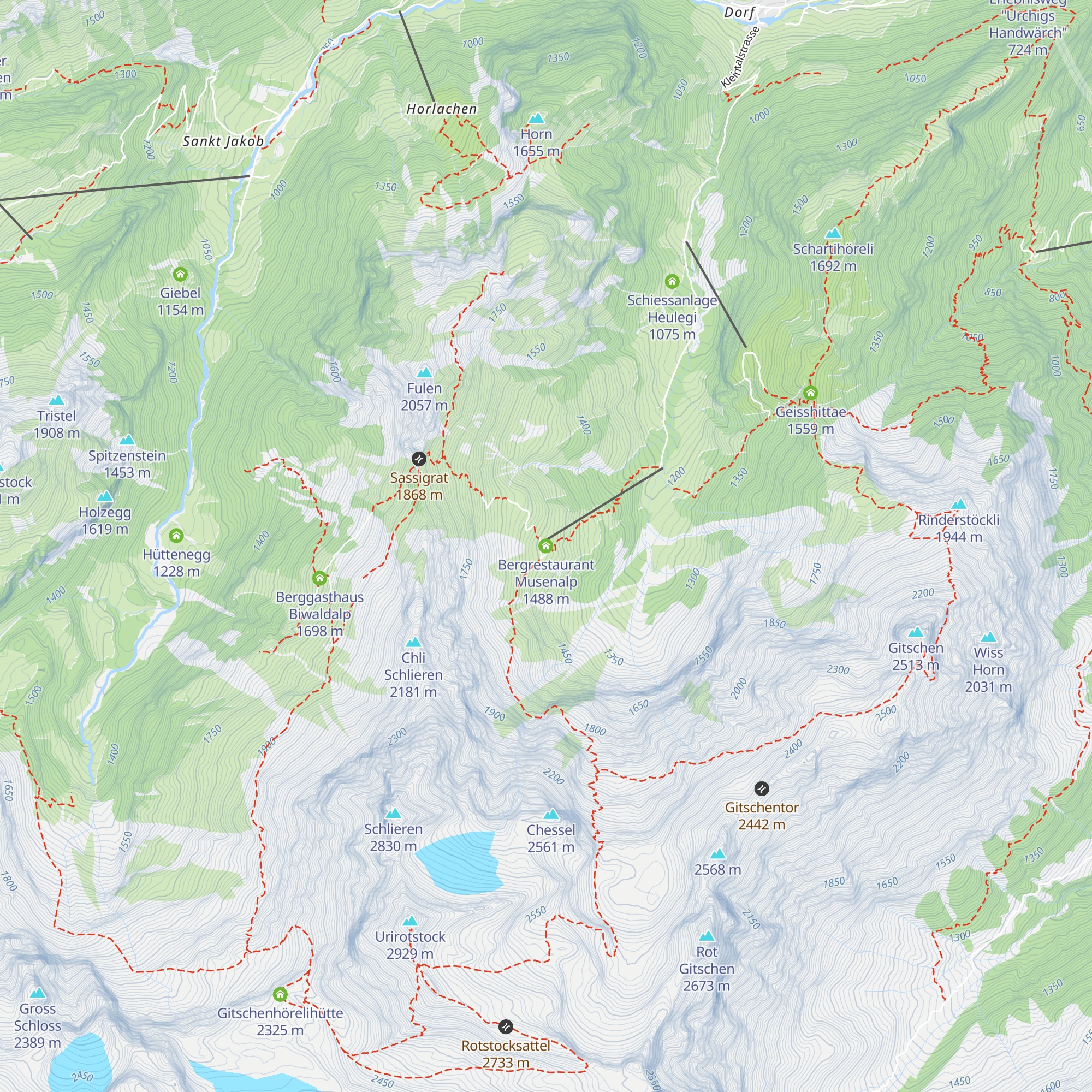 Bergrestaurant Musenalp map