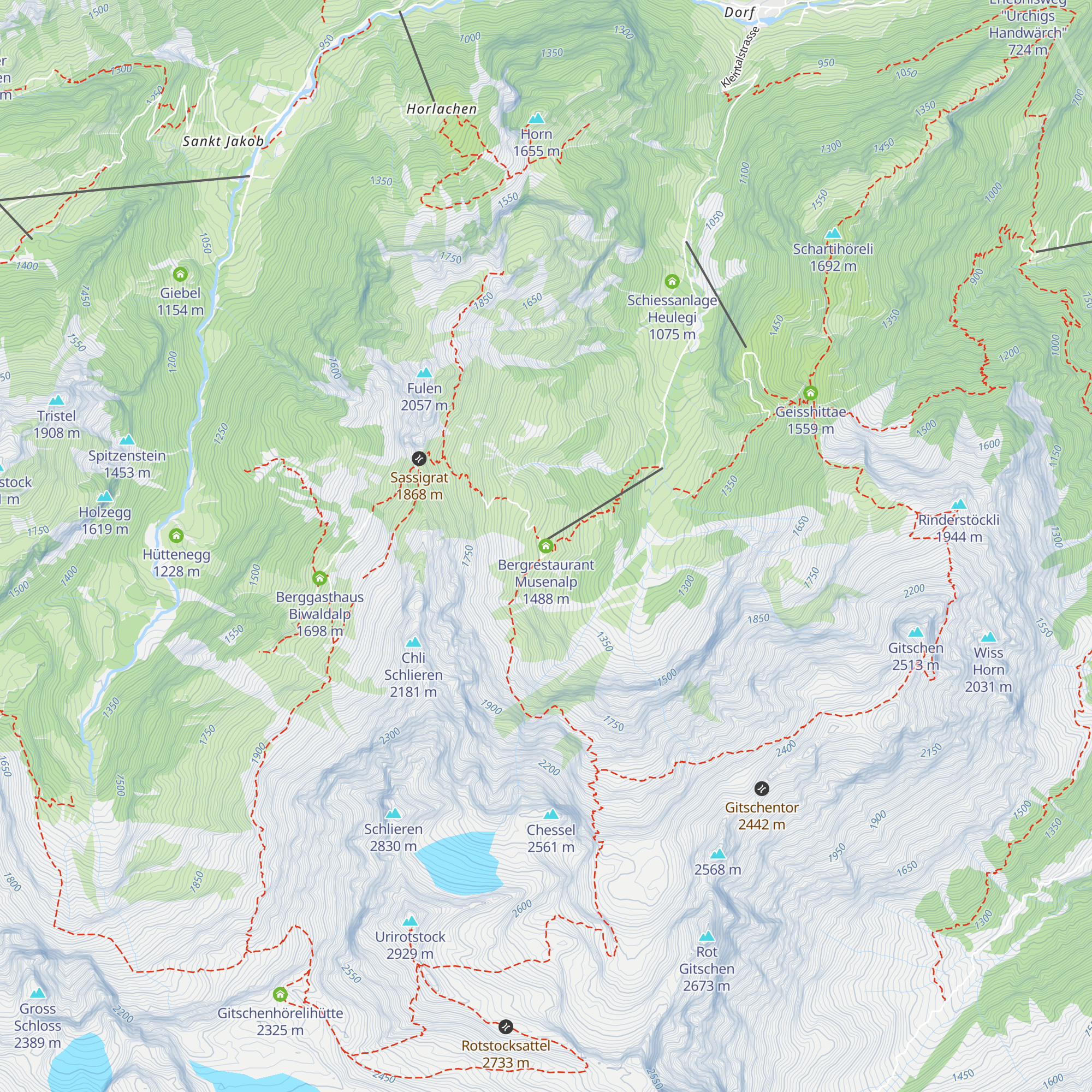 Bergrestaurant Musenalp map