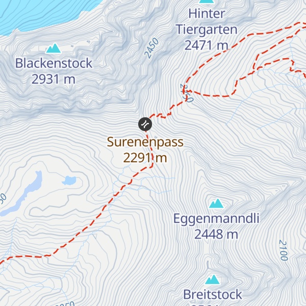 Map of Schutzhütte Surenen-Eggen